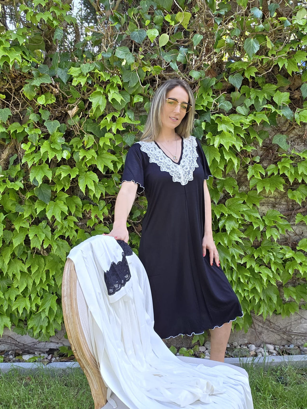 CAMICIA DA NOTTE MANICA CORTA