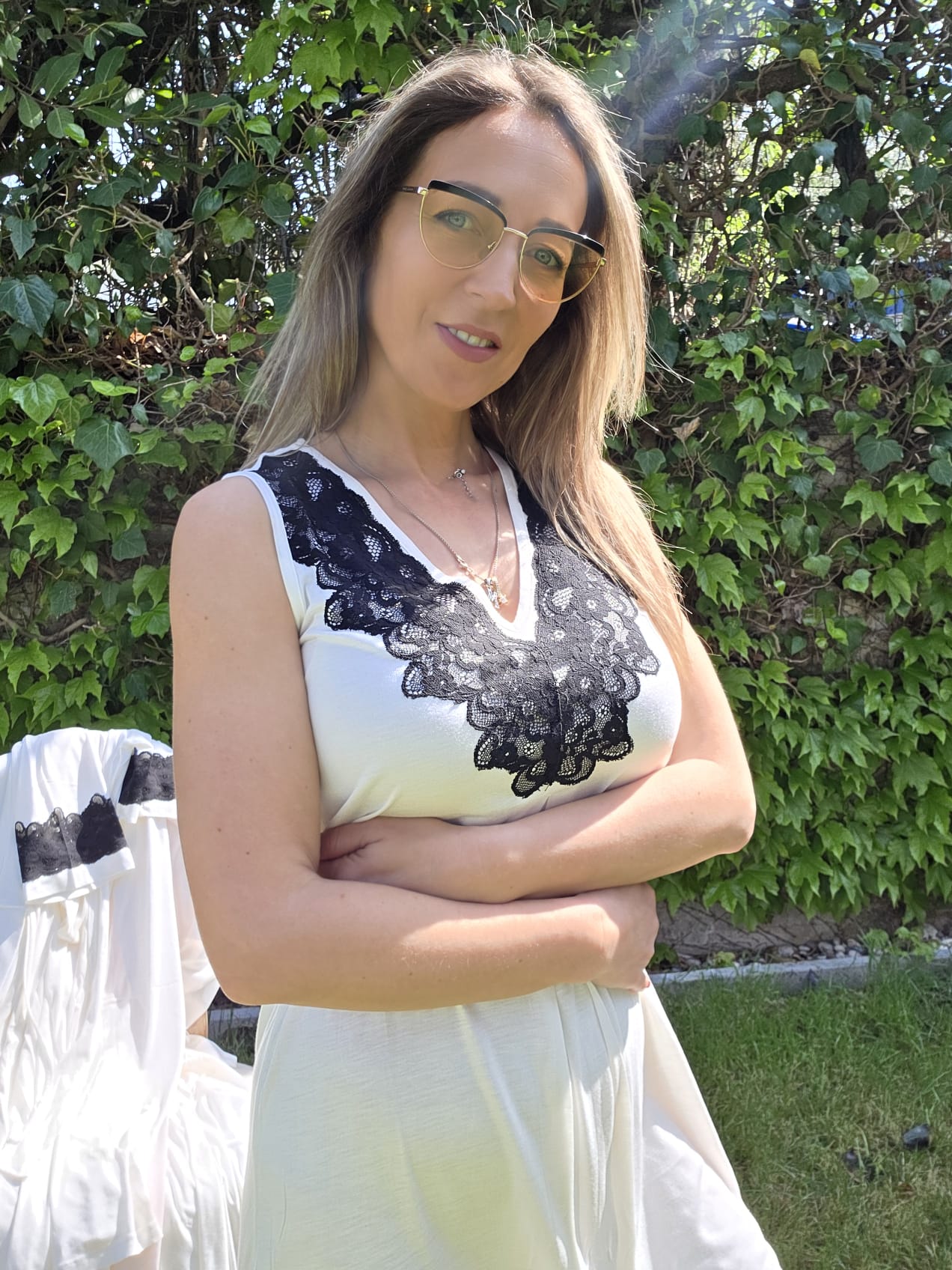 CAMICIA DA NOTTE SPALLA LARGA