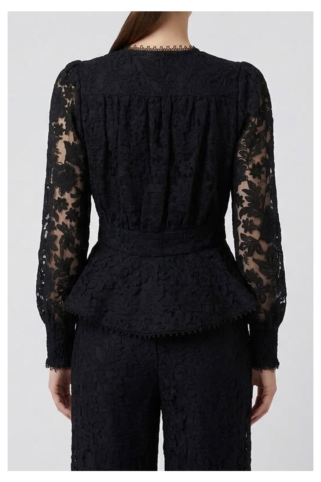 CAMICIA CON BOTTONI IN PIZZO - AMOSA