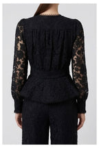 CAMICIA CON BOTTONI IN PIZZO - AMOSA