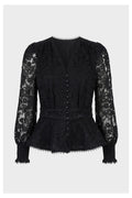 CAMICIA CON BOTTONI IN PIZZO - AMOSA