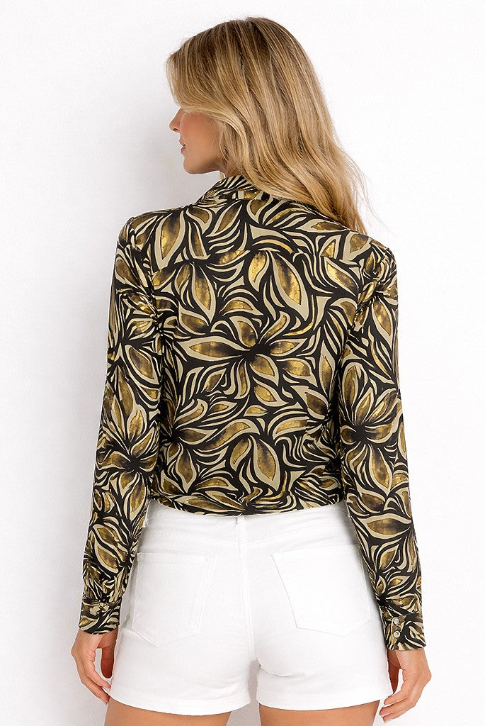 CAMICIA VISCOSA MANICA LUNGA - POSITANO