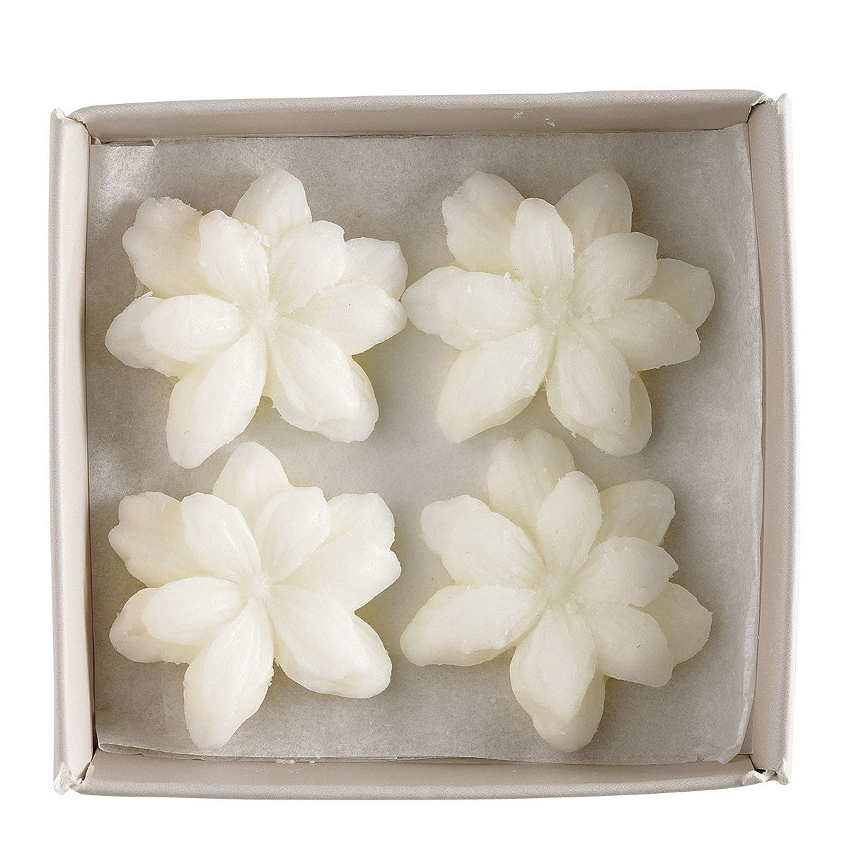 SET DI 4 DECORAZIONI FONDENTI IN CERA PROFUMATA MARQUISE - MATHILDE