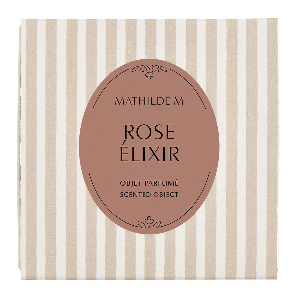 SET DI 4 DECORAZIONI FONDENTI IN CERA PROFUMATA ROSE ELIXIR - MATHILDE