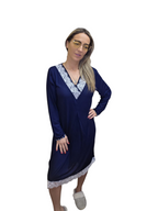 CAMICIA NOTTE CON BUGIA DAVANTI
