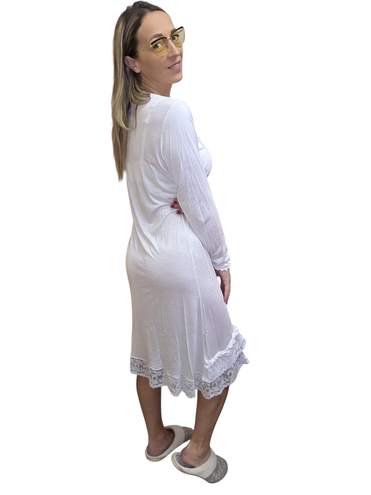 CAMICIA NOTTE CON BOTONI