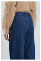 JEANS A PALAZZO CON DECORO - AMOSA