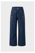 JEANS A PALAZZO CON DECORO - AMOSA