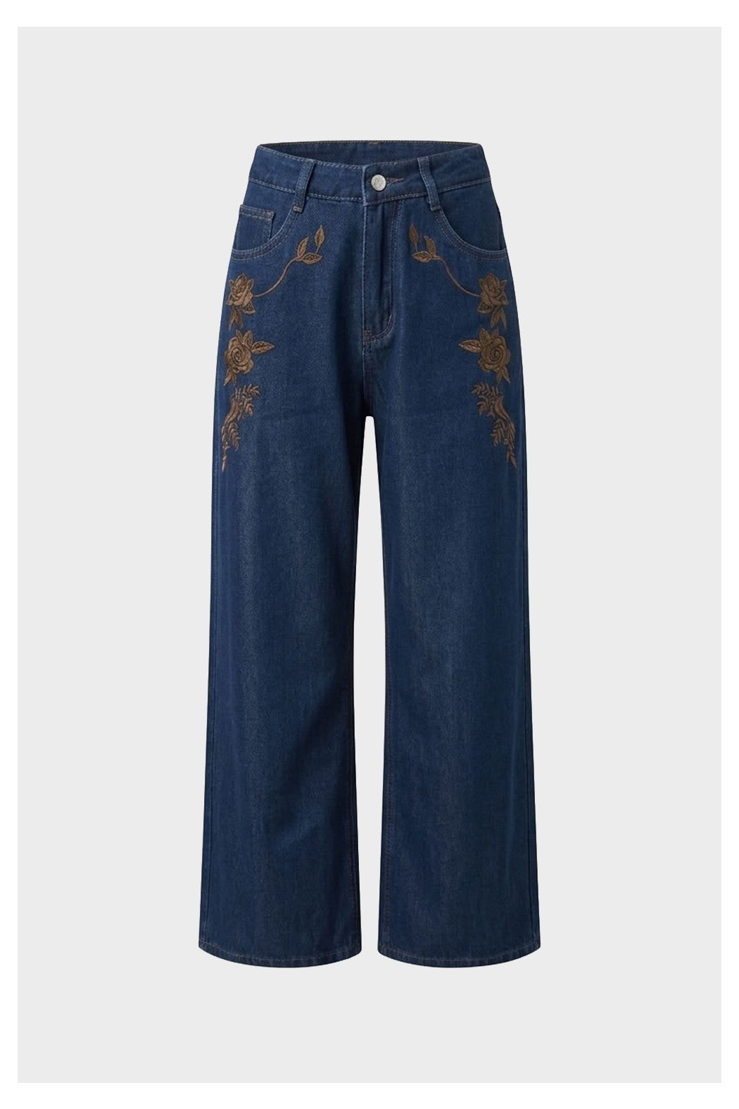 JEANS A PALAZZO CON DECORO - AMOSA