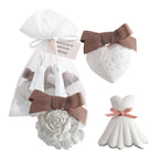 SACCHETTO CON 3 DECORAZIONI PROFUMATE ROSE ELIXIR - MATHILDE