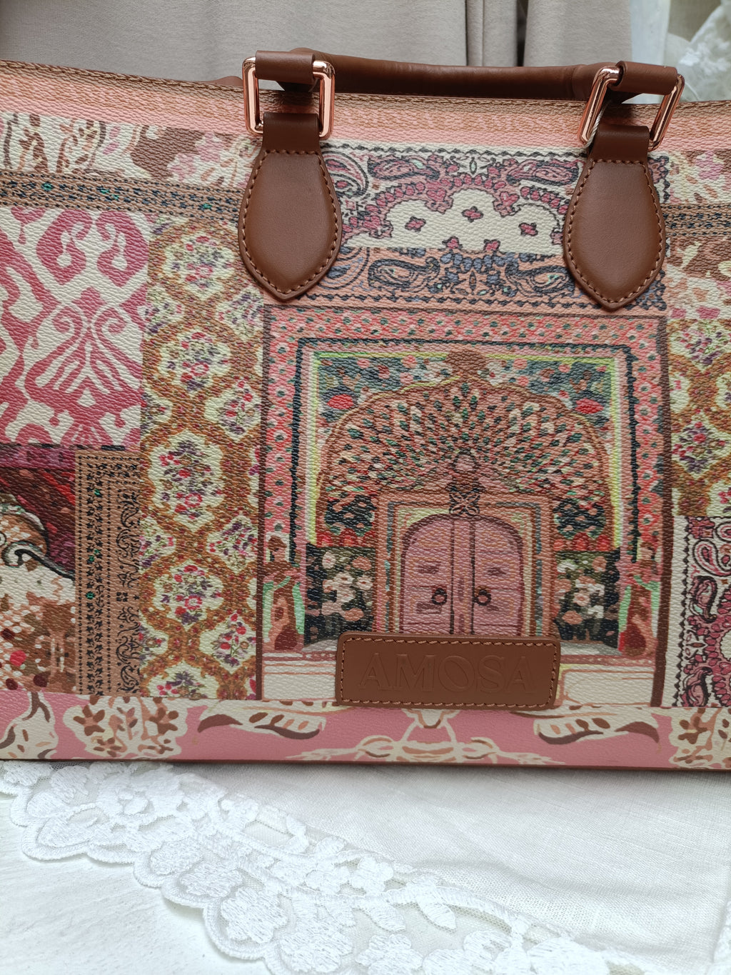 BORSA IN PELLE CON TRACOLLA - AMOSA