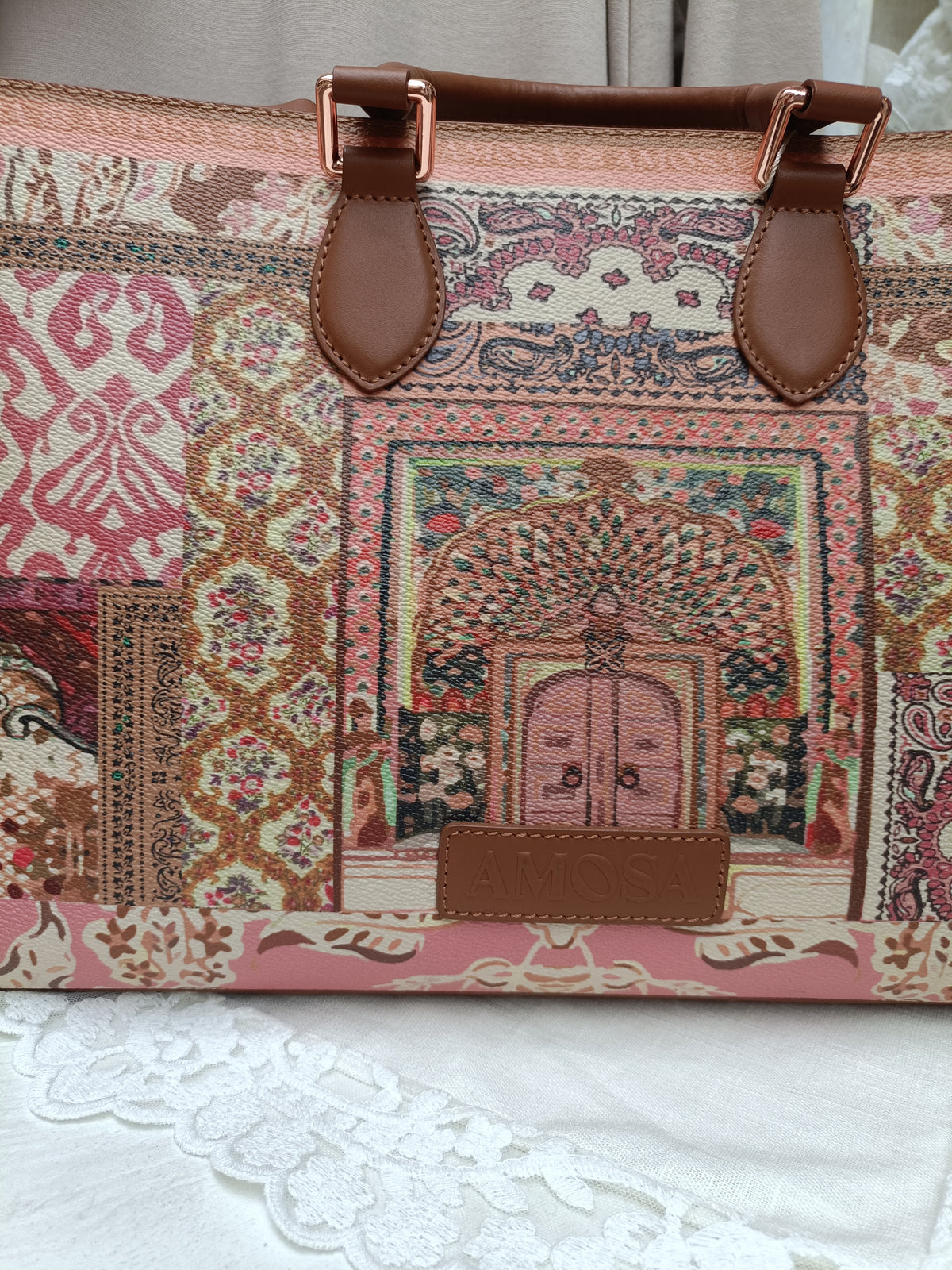 BORSA IN PELLE CON TRACOLLA - AMOSA