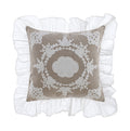 CUSCINO CON APPLICAZIONE E GALA - BLANC MARICLO
