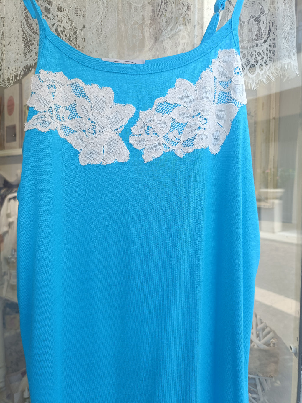 CAMICIA DA NOTTE CON SPALLINE