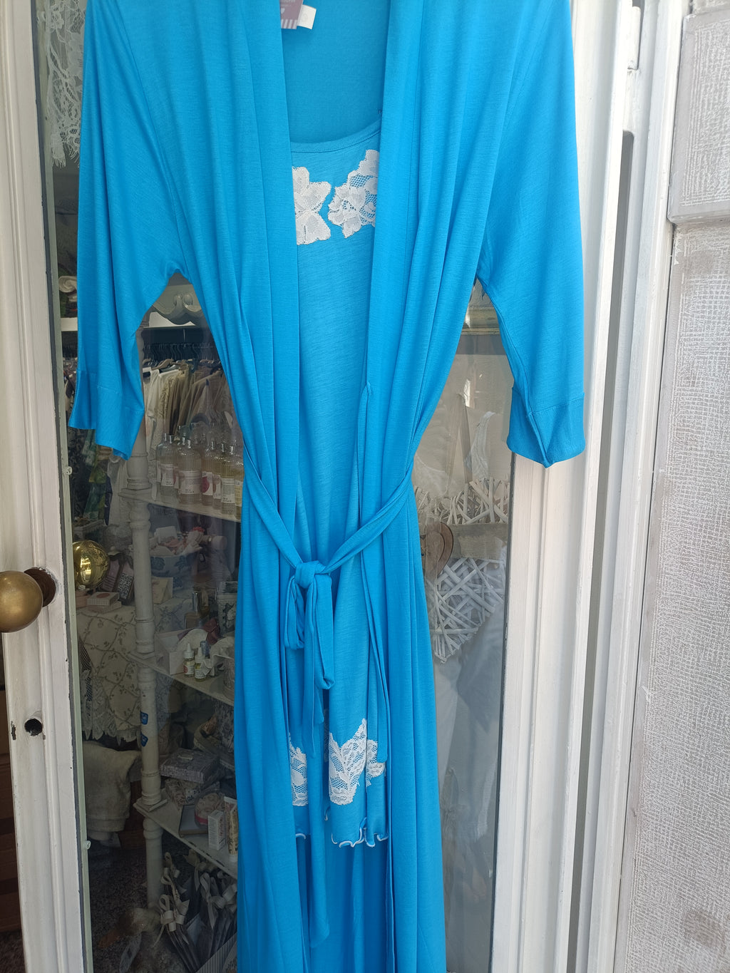CAMICIA DA NOTTE CON SPALLINE